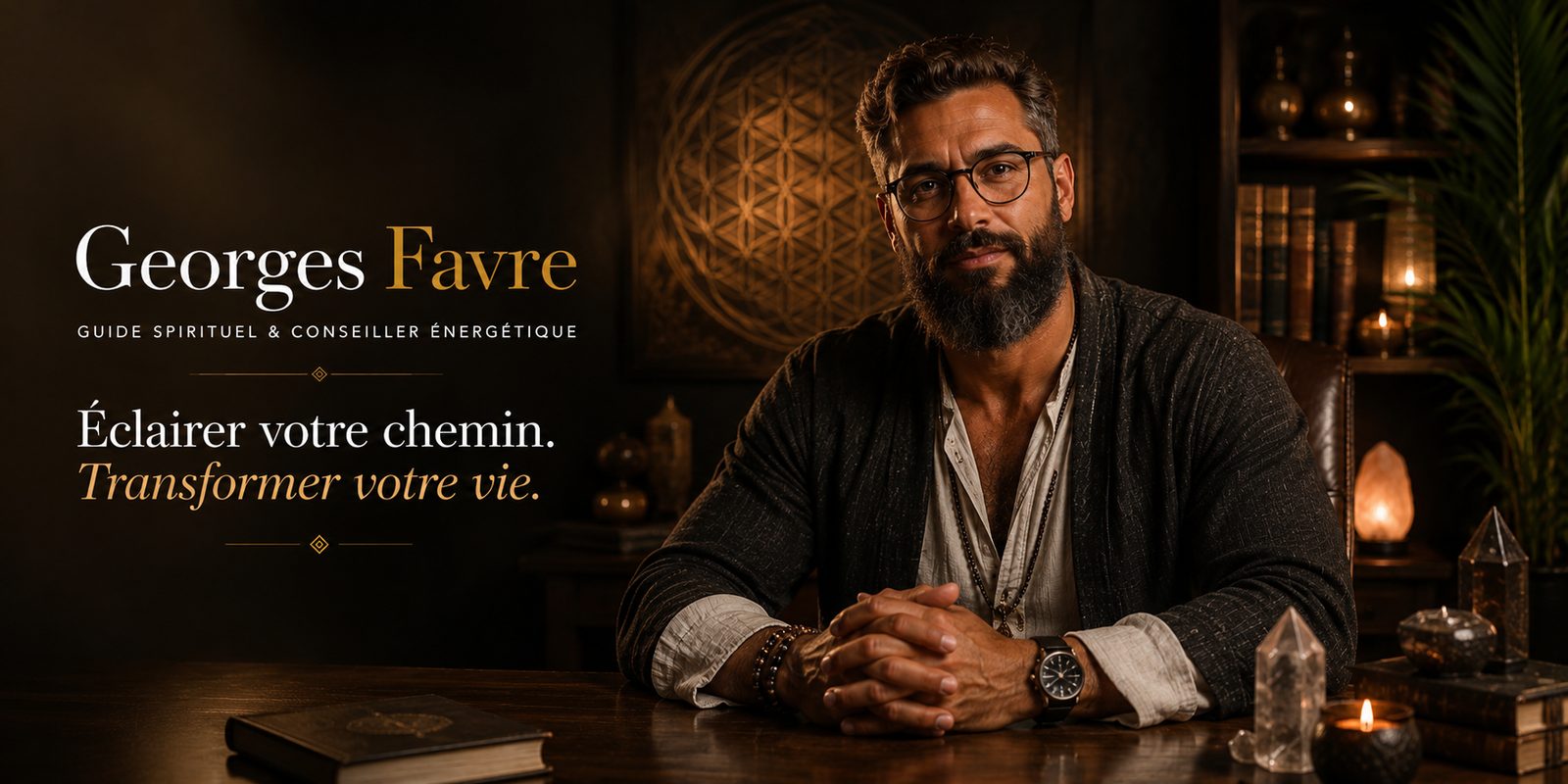 Georges Favre, guide spirituel et conseiller énergétique — Éclairer votre chemin, transformer votre vie
